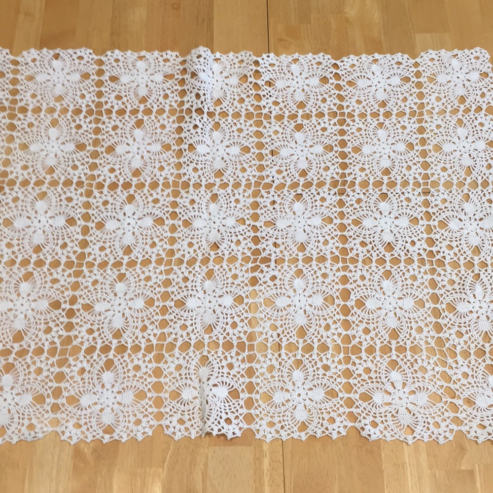 Gorgeous hand crochet runner doilies